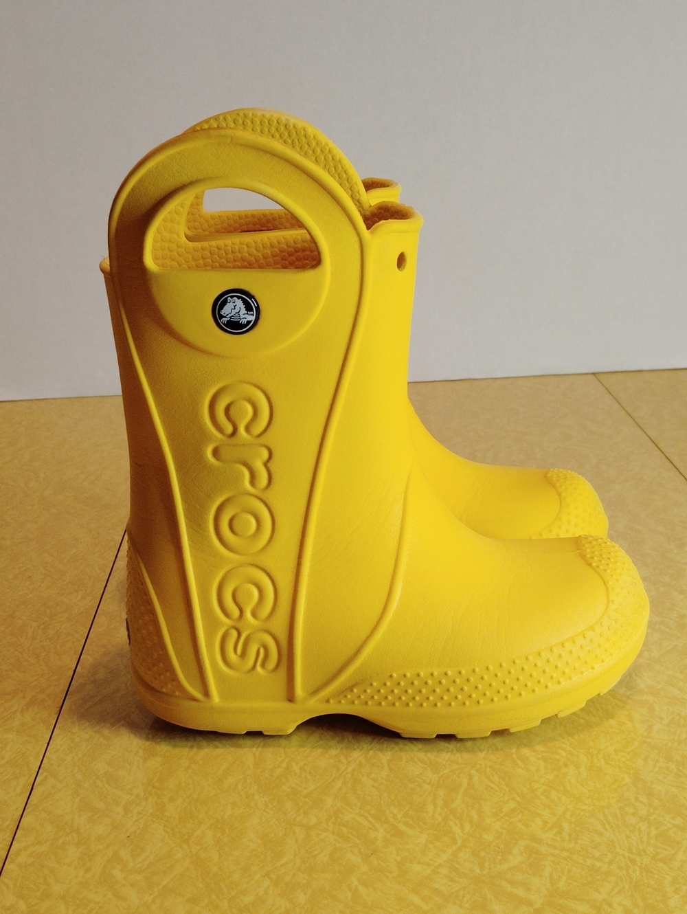 Yellow Crocs Boots Size C10